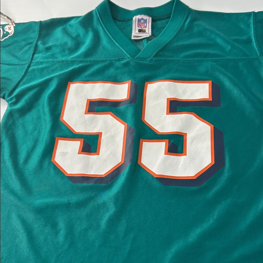 NFL Kids Teal Jersey with Bold Number 55 - Picture 6 of 16